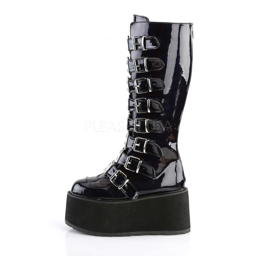 DemoniaCult - DAMNED318 Platform Boots - Black